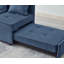 Chaise rembourrée en polyester avec structure en bois robuste-14072415