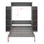 Lit escamotable double avec tablettes et DEL-1638913538