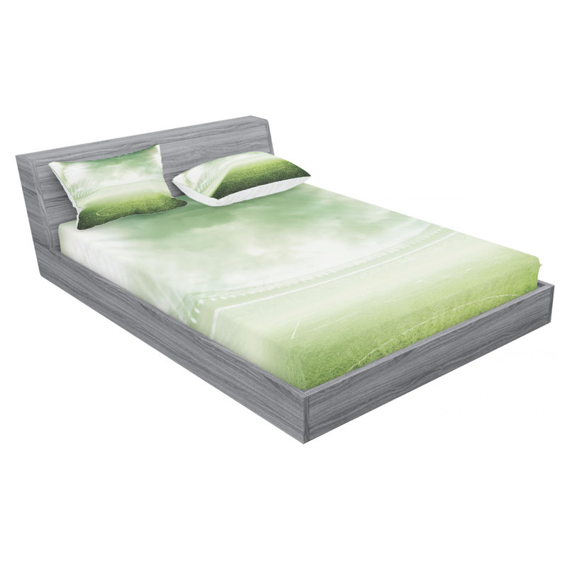 Soccer Microfiber Sheet Set, Full Sheet Set + Fitted Sheet + 2 Pillowcases