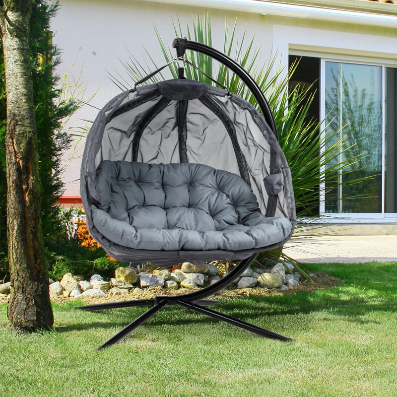 Nesquehoning 2 Person Porch Swing, Grey