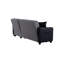 Canapé modulaire Lindsey beige avec similicuir chocolat-104469358