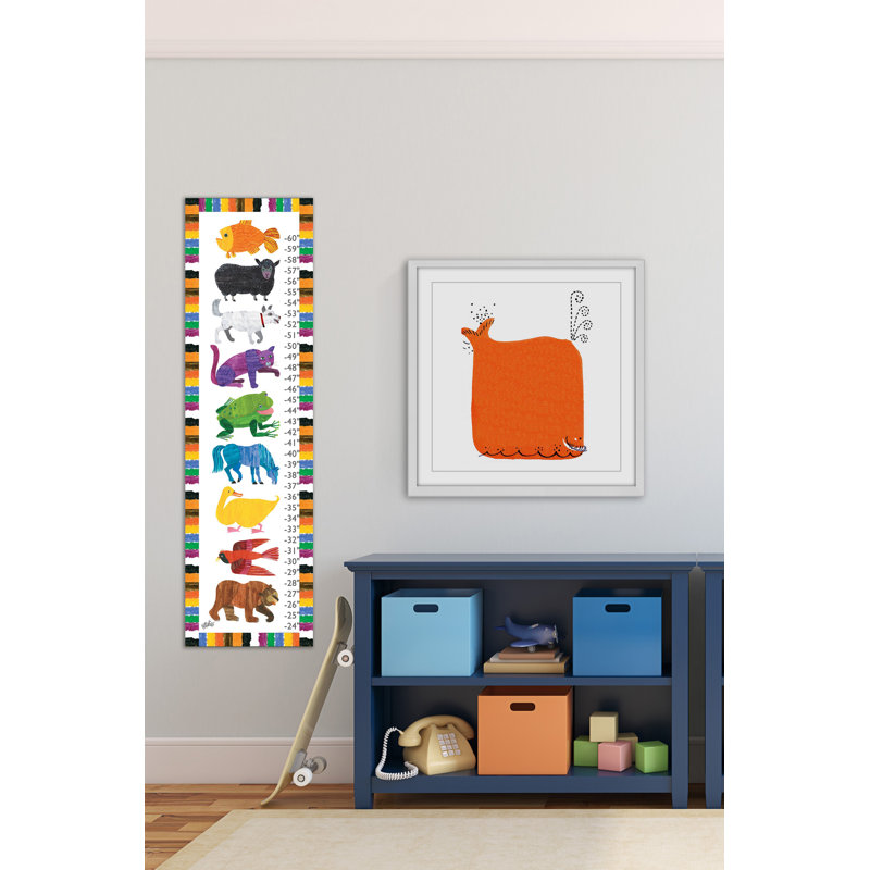 " Orange Whale " by Marmont Hill, 32" H x 32" W x 1.5" D