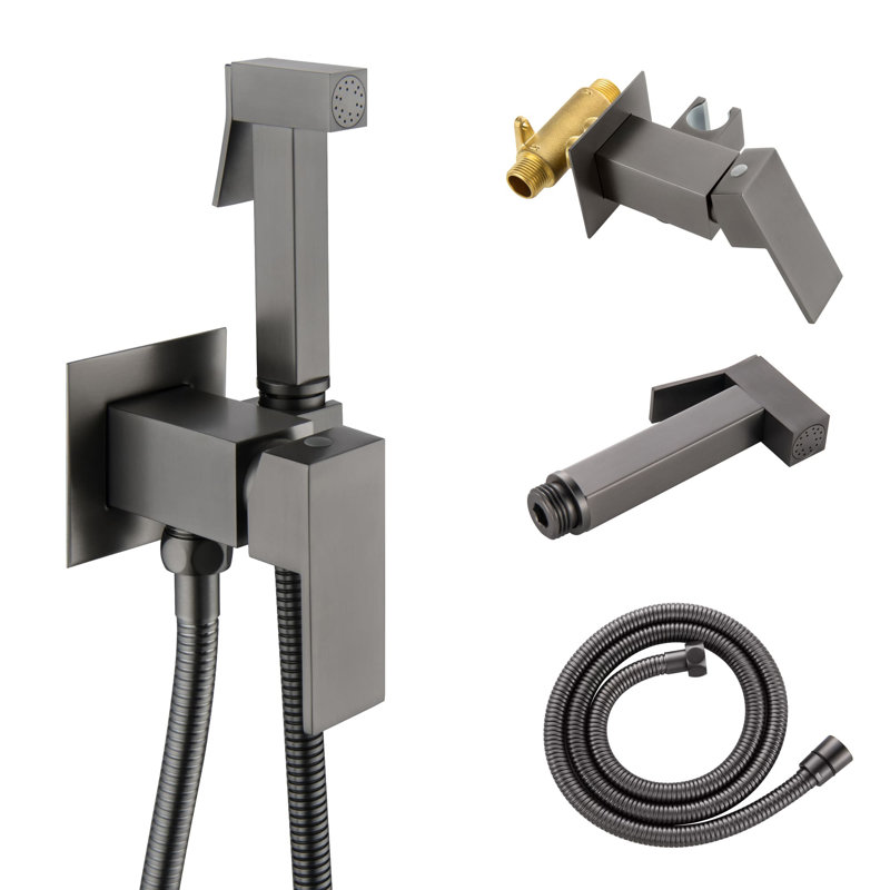 Centerset Faucet Vertical Bidet Faucet, Gray