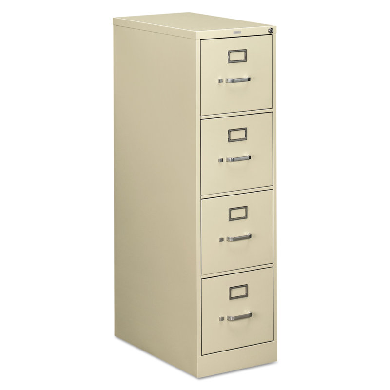 510 Series 4-Drawer Vertical Filing Cabinet, Putty