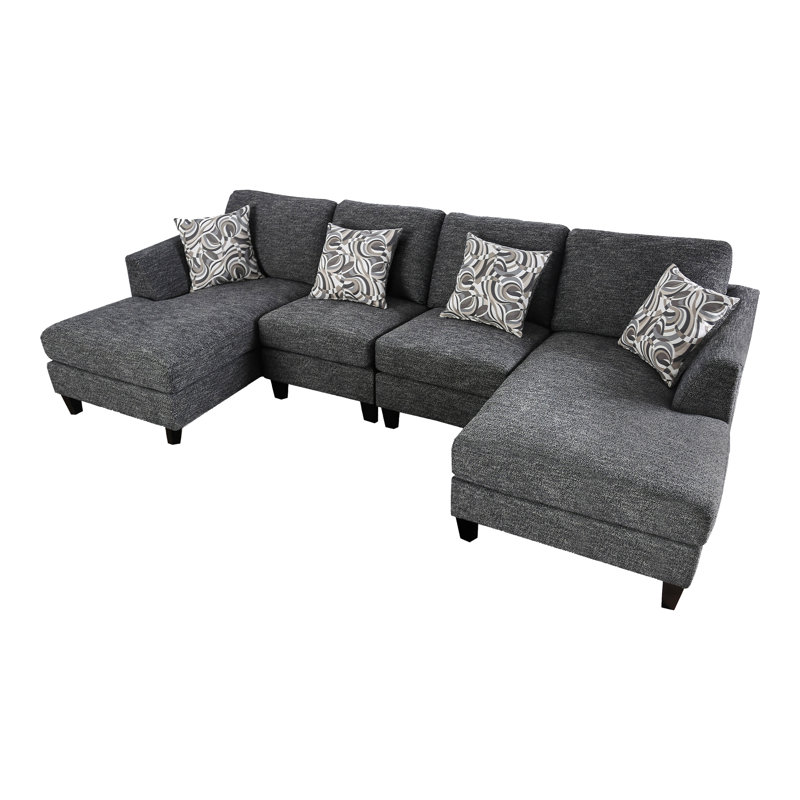 Digregorio Upholstered U-Shaped Sectional Symmetrical
