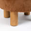 Soft Faux Fur Round Foot Stool-1121095547