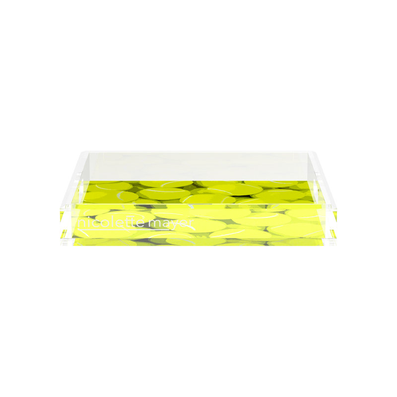 Plateau décoratif Neon Balls, 2" H x 12" W x 12" D