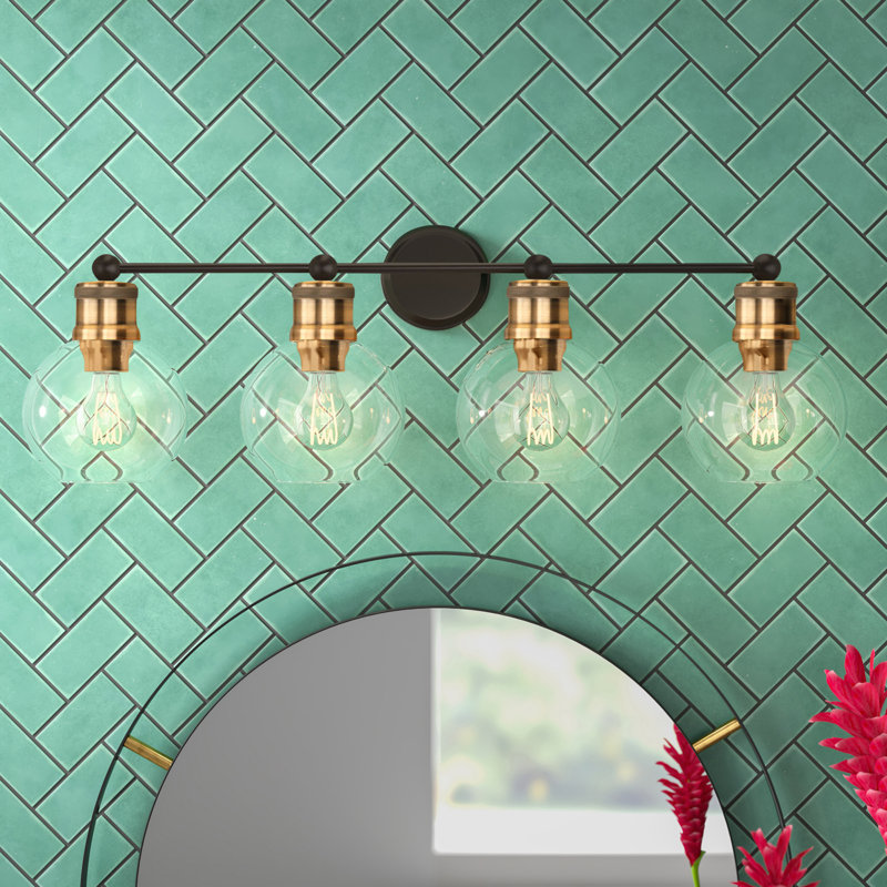 Nadya 4 - Light Dimmable Vanity Light, Antique Bronze/Black