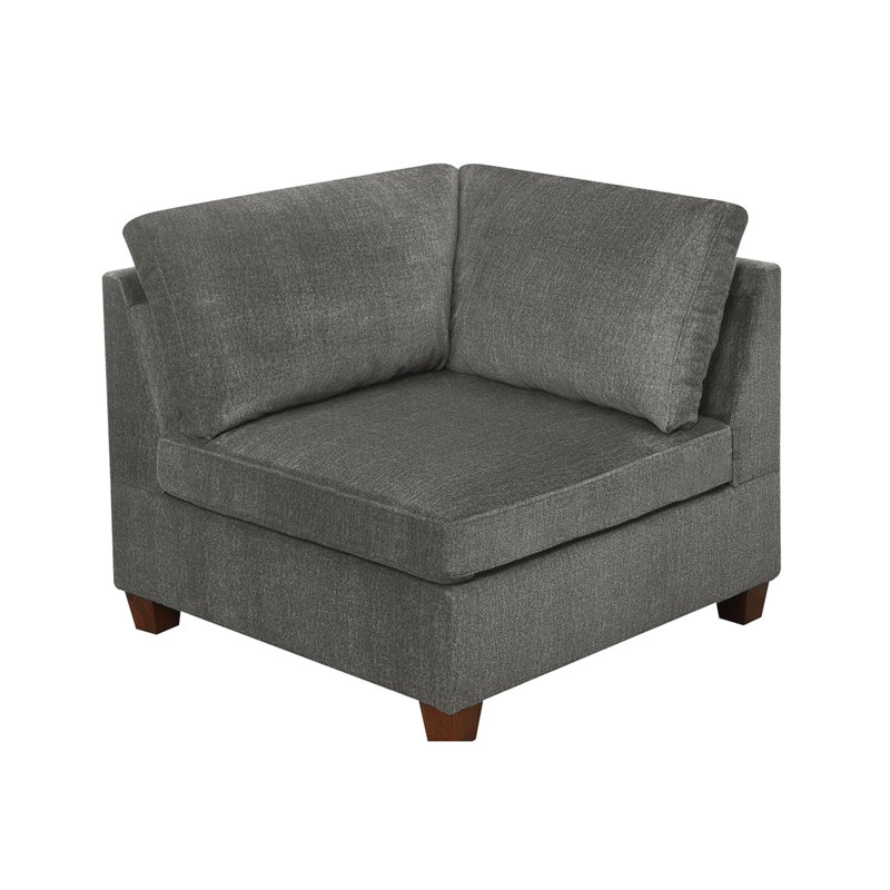 Chenille grise contemporaine modulaire 8 pièces - Rehaussez votre décor avec 4 canapés d'angle confortables, 3 fauteuils sans accoudoirs, 1 pour l'espace de vie