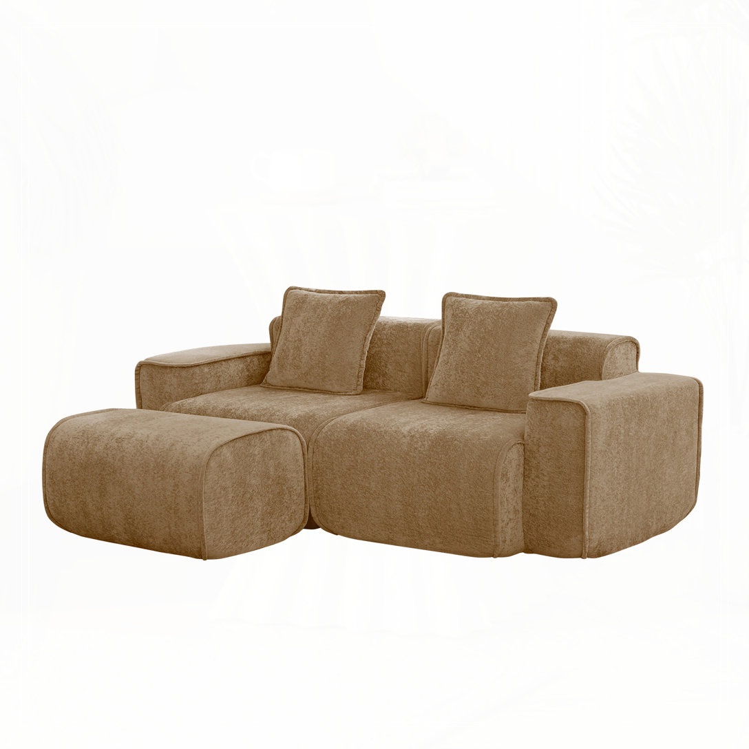Latitude Run® 2 Seat L Shape Sectional Boneless Sofa with French Edge ...