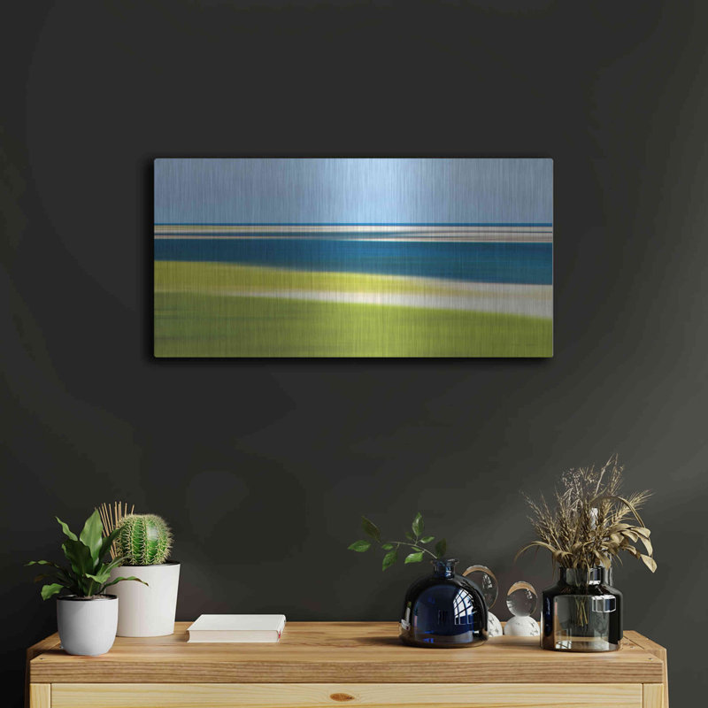 Orren Ellis «Cape Cod Low Tide» par Katherine Gendreau, art mural en métal, H 12 po x l 24 po