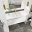 Meuble-lavabo simple avec plateau Makkiyah-522069169