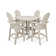 Vineyard Curveback Adirondack 5-Piece Nautical Trestle Bar Set