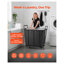 Chariot à linge à roulettes robuste avec doublure imperméable et roues pivotantes - Panier de rangement utilitaire de grande capacité