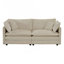 Causeuse avec repose-pieds 2 pièces (bleu)-345964610