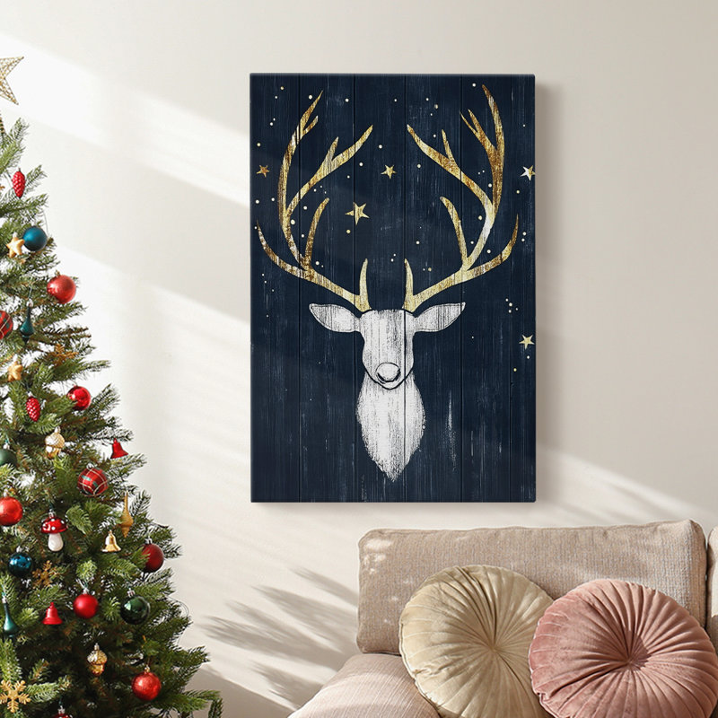 Art des Fêtes de Noël - Toile tendue avec châssis LXI, H 27 po x l 18 po