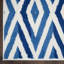 Tapis géométrique bleu / blanc-1035533045