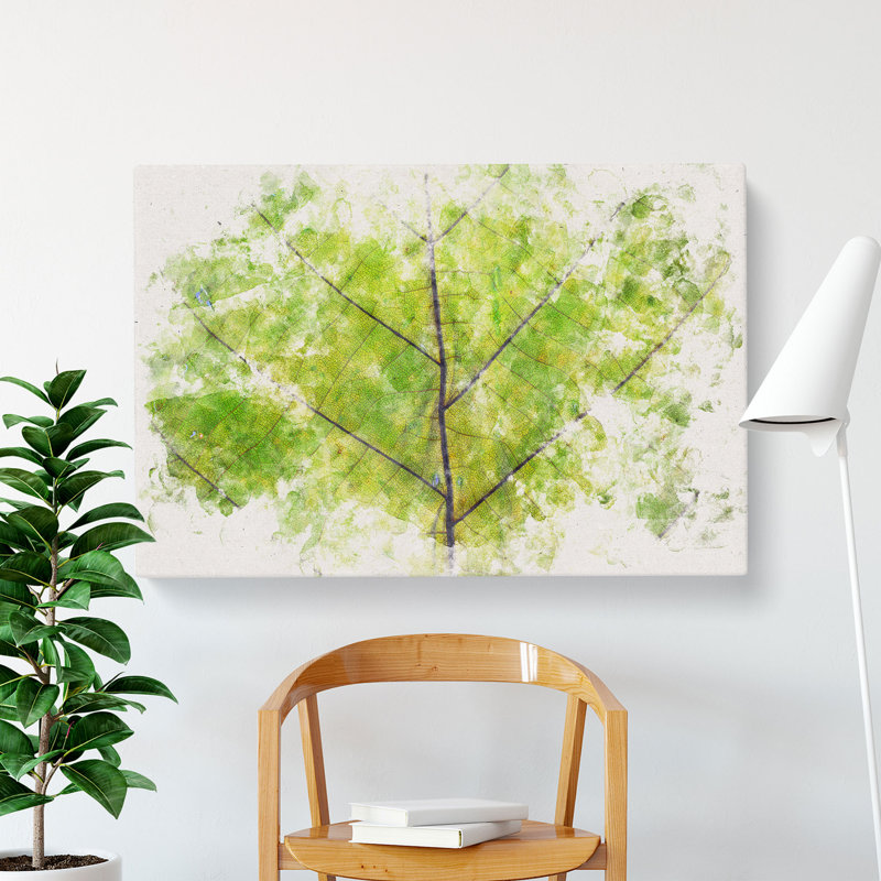 Lines of the Leaf - Wrapped Canvas, 40cm H x 60cm W x 3cm D