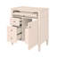 Meuble-lavabo de 30 po avec lavabo supérieur, armoire de rangement moderne avec 2 tiroirs et un tiroir basculant
