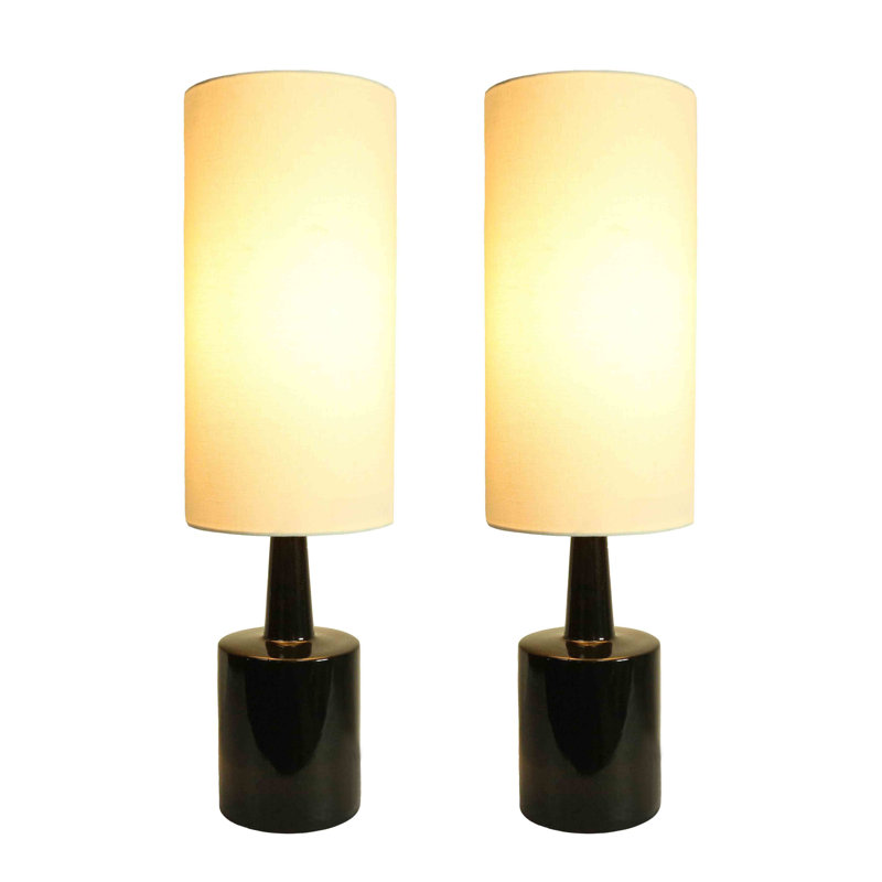 Ensemble de lampe de table 24" Shamong, Noir