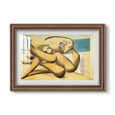 Personnages au bord de la mer (Le Baiser), 1931 - Pablo Picasso - Estampe encadrée sur mesure