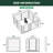 FXW Aster Dog Playpen Designed for Yard, 24inch 8 Panels-94128453
