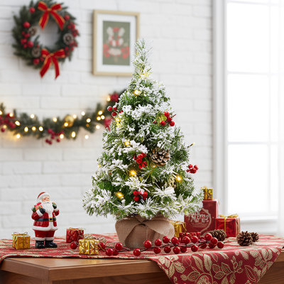 1.38' H Artificial Pine Christmas Tree