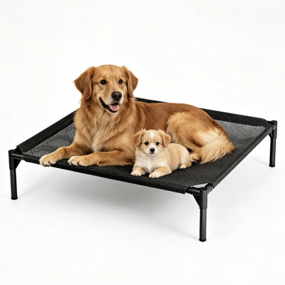 Lit surélevé pour chien surélevé imperméable et respirant pour animaux de compagnie Oxford