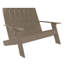 Causeuse double en plastique recyclé Byrnes-705437826