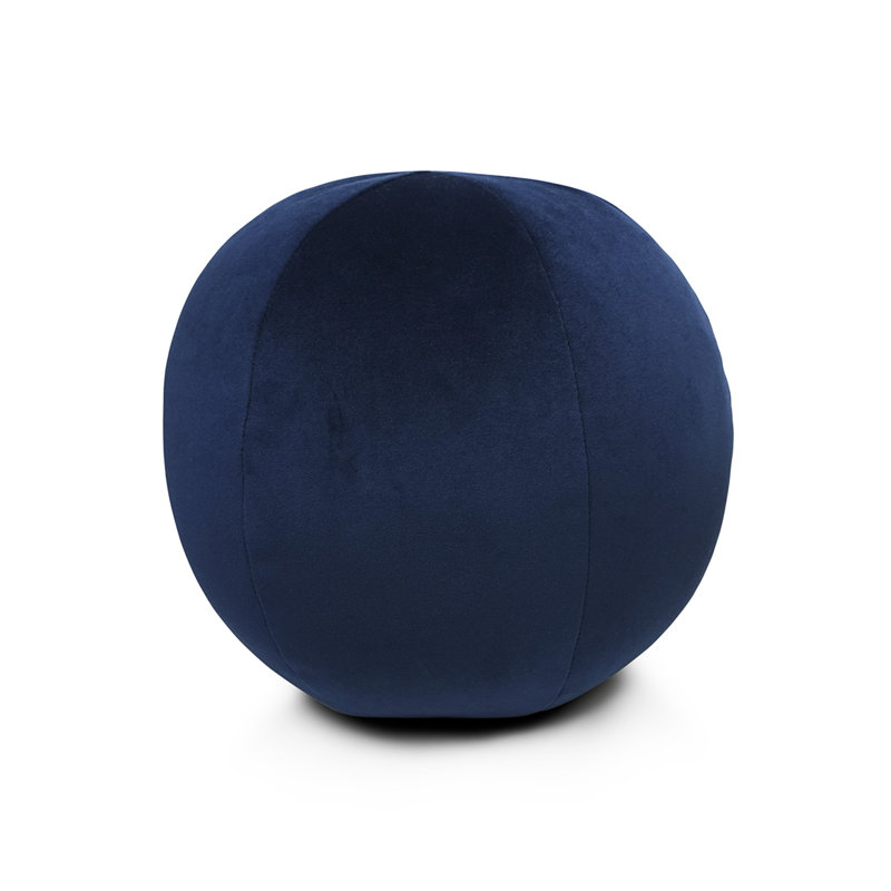 Posh Ball Circular Pillow Cover & Insert, Royal, 10"H x 10"W