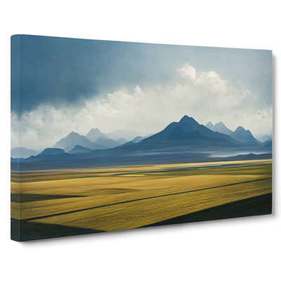 Compelling Mountain Landscape - Wrapped Canvas Print