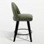 Tabouret de bar et de comptoir pivotant 26 po avec structure en bois massif-797512323-800021082