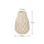 Vase en céramique beige 7,5 po Facetta-1364679788-1364679786