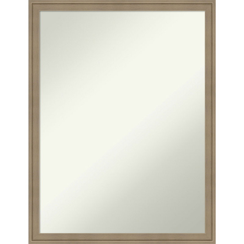 Merima Rectangle Wall Mirror, 25.75" x 19.75", Pewter