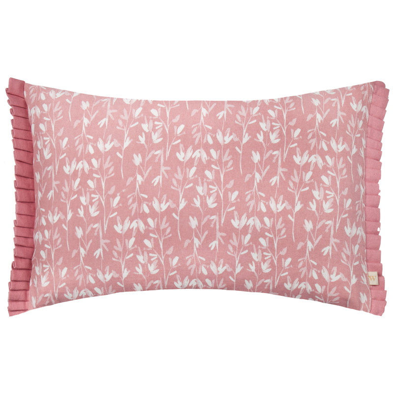 Garstang Floral Rectangular Throw Cushion, Pink