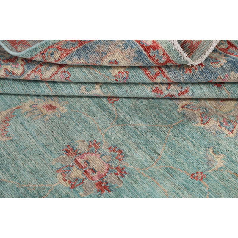 One-of-a-Kind 8'3" X 9'7" New Age Wool Area Rug in Blue