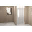 Porte de douche pivotante avec cadre en aluminium brossé, demi-porte de douche-123272725