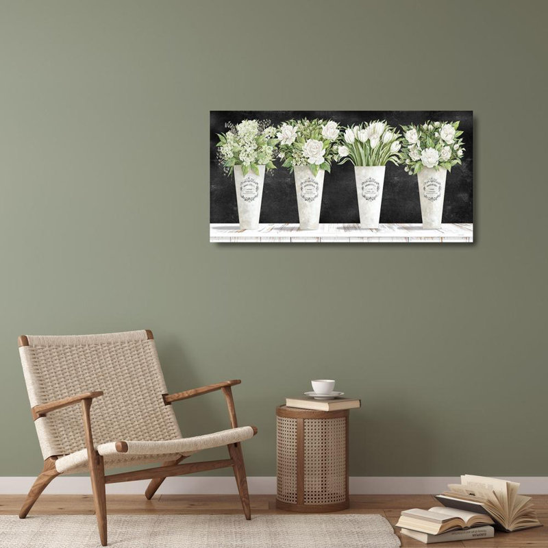 Ophelia & Co. Jacobs, Cindy Gallery, reproduction d'art sur toile titrée: Fleurs blanches, nature morte II CIN2369