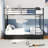  Metal Bunk Bed with USB Charging Station, RGB LED Lights, Safety Guardrails – Easy Assembly, No Box Spring Needed-1664337685-1664337684-1664337689