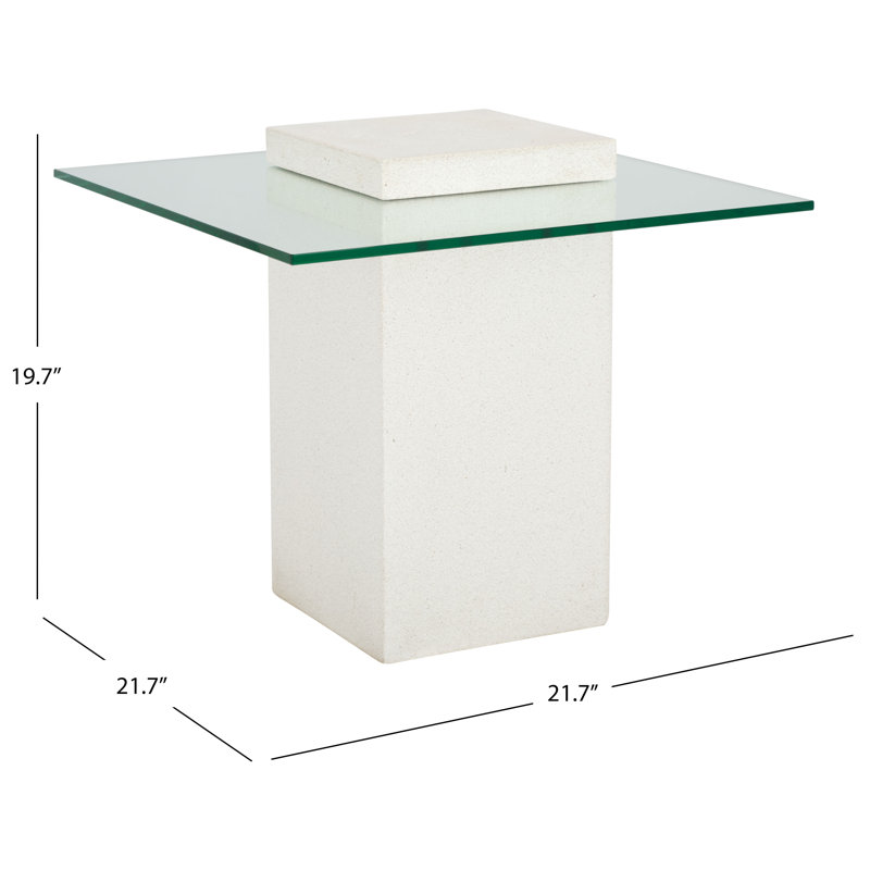 Sophibeth 2 Piece Concrete Patio Tables Set