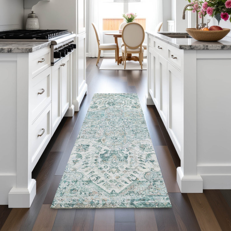 Machine Washable Indoor/Outdoor Jocelyn ACN2138 Global Rug, Runner 2'3" x 7'6"