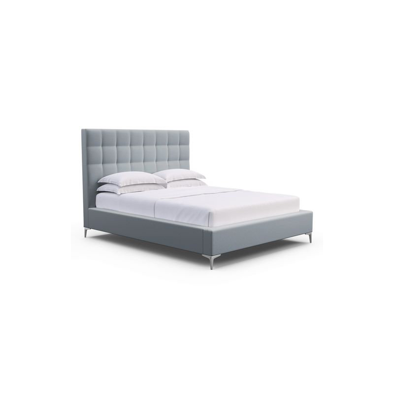 Bryant Upholstered Bed, Dark Brown, King, Graphite Distressed Leather