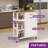 Small Rolling Portable Dining Serving Utility Kitchen Island Cart On Wheels With Trash Can Storage Cabinet For 10 Gallon Garbage Bin