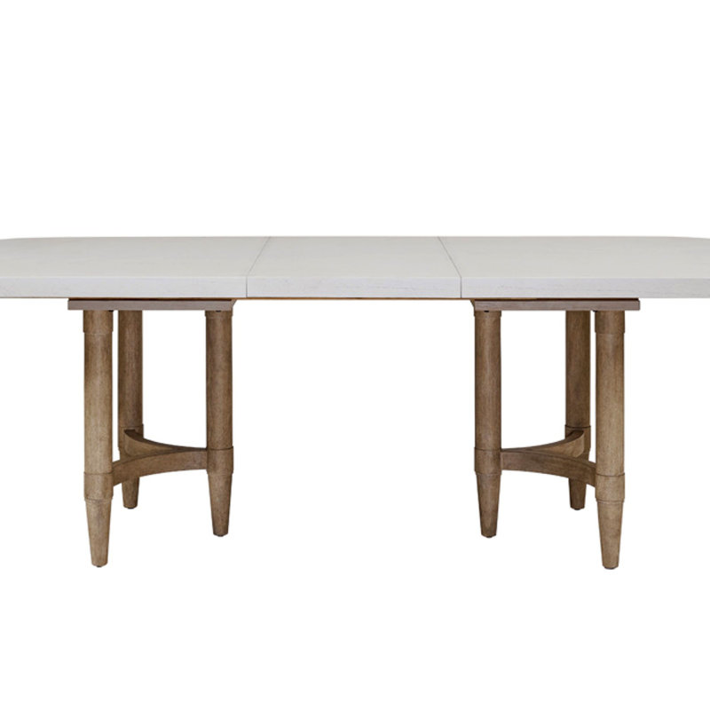 Triad Double Pedestal Dining Table With Leaf