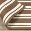 Palma 2x3 Hand Woven Performance Stripe Brown Fabric Rug-576268150