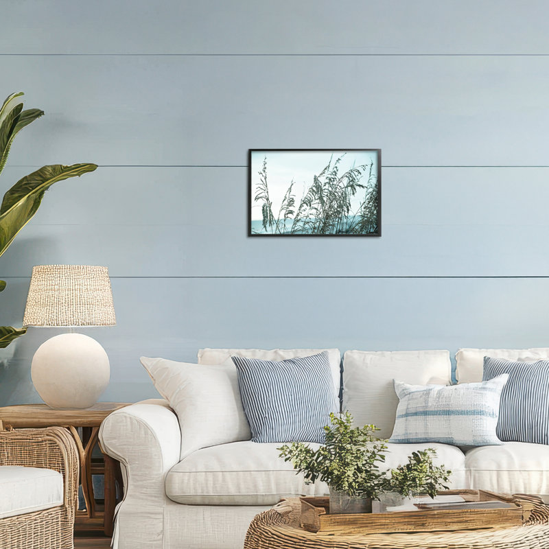 «Hidden Horizon View», estampe numérique, design par Seven Trees Design, H 12 po x l 18 po, Giclée encadrée noir minuit