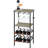 Adryonna 12 Bottle Floor Wine Bottle & Glass Rack in-344539722