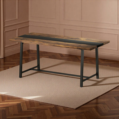 Long Dining Table,Kitchen Table With Large Tabletop