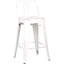 Tabourets de bar modernes, modernes, légers, industriels, rustiques, rétro, côtières, en métal avec dossier et 4 pieds, tabourets de bar (ensemble de 2) (siège de 24 po)-1622546988-1622546990