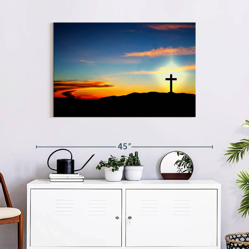 Adella Cross Silhouette, 24" H x 36" W